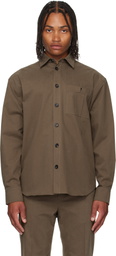 Ferragamo Taupe Oversized Shirt