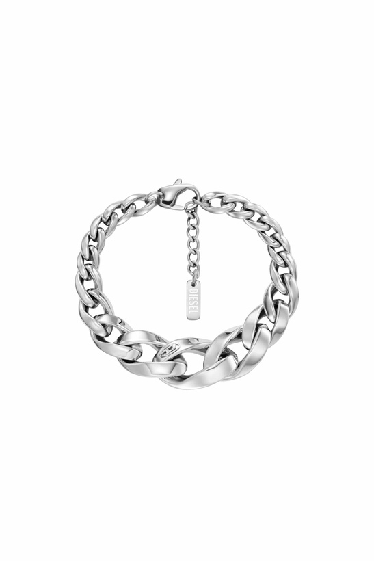 Photo: Diesel Stainless Steel Chain Bracelet - Bracelets - Unisex - Silver