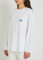 American Vintage Gixy Logo-print Cotton T-shirt White