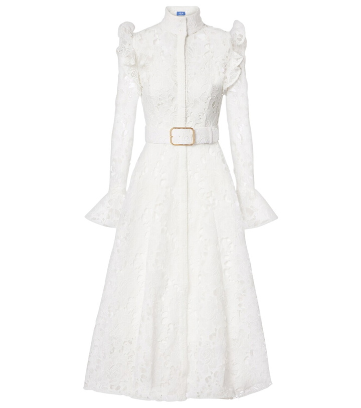 Photo: Leo Lin Aliyah belted lace midi dress