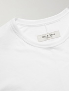 Rag & Bone - Principle Logo-Embroidered Organic Cotton-Jersey T-Shirt - White