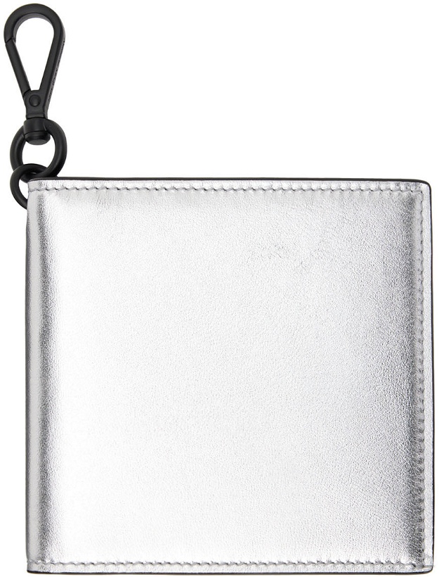 Photo: Alexander McQueen Silver Leather Bifold Wallet