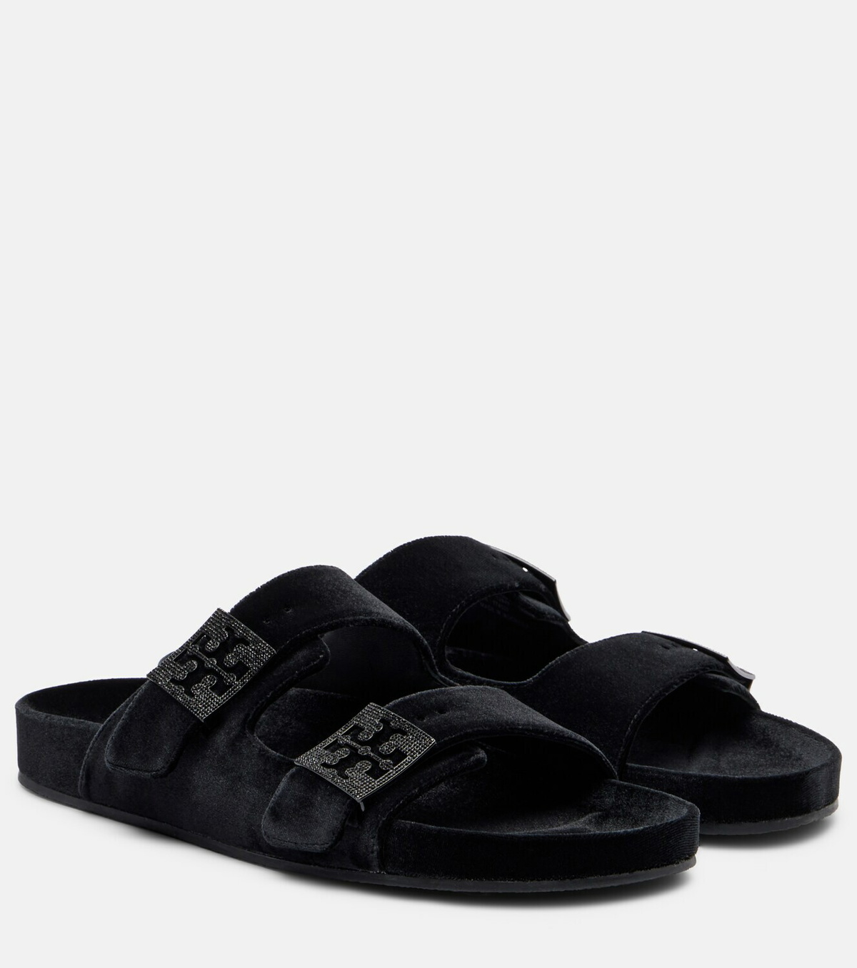 Tory Burch Mellow embellished velvet slides