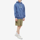 Butter Goods Men's Boquet Embroidered Hoody in Washed Navy