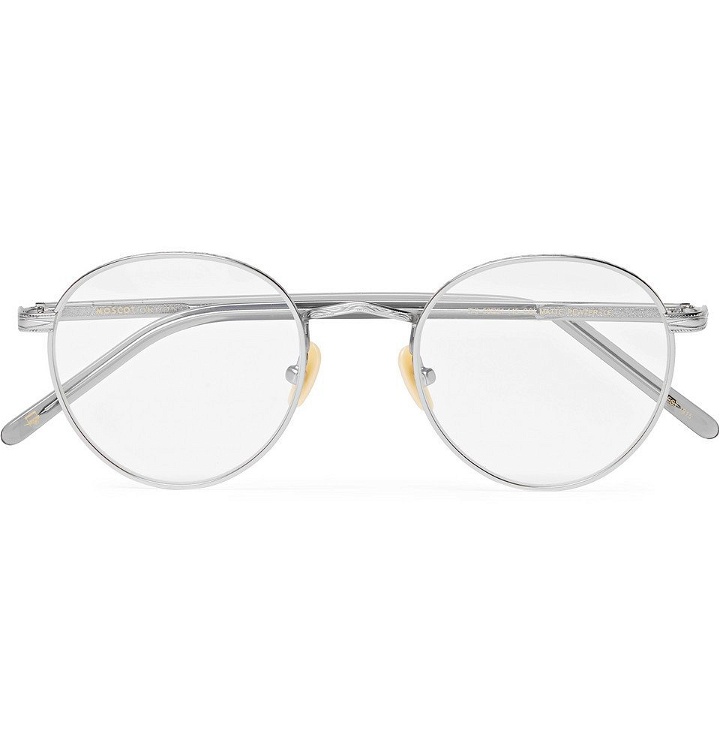 Photo: Moscot - Zis Round-Frame Acetate and Silver-Tone Optical Glasses - Men - Silver