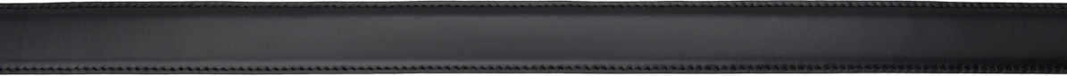 AMI Paris Black Leather Paris Paris Belt