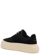 MM6 BY Maison Margiela Gambetta Panelled Suede Flatform Sneakers Black