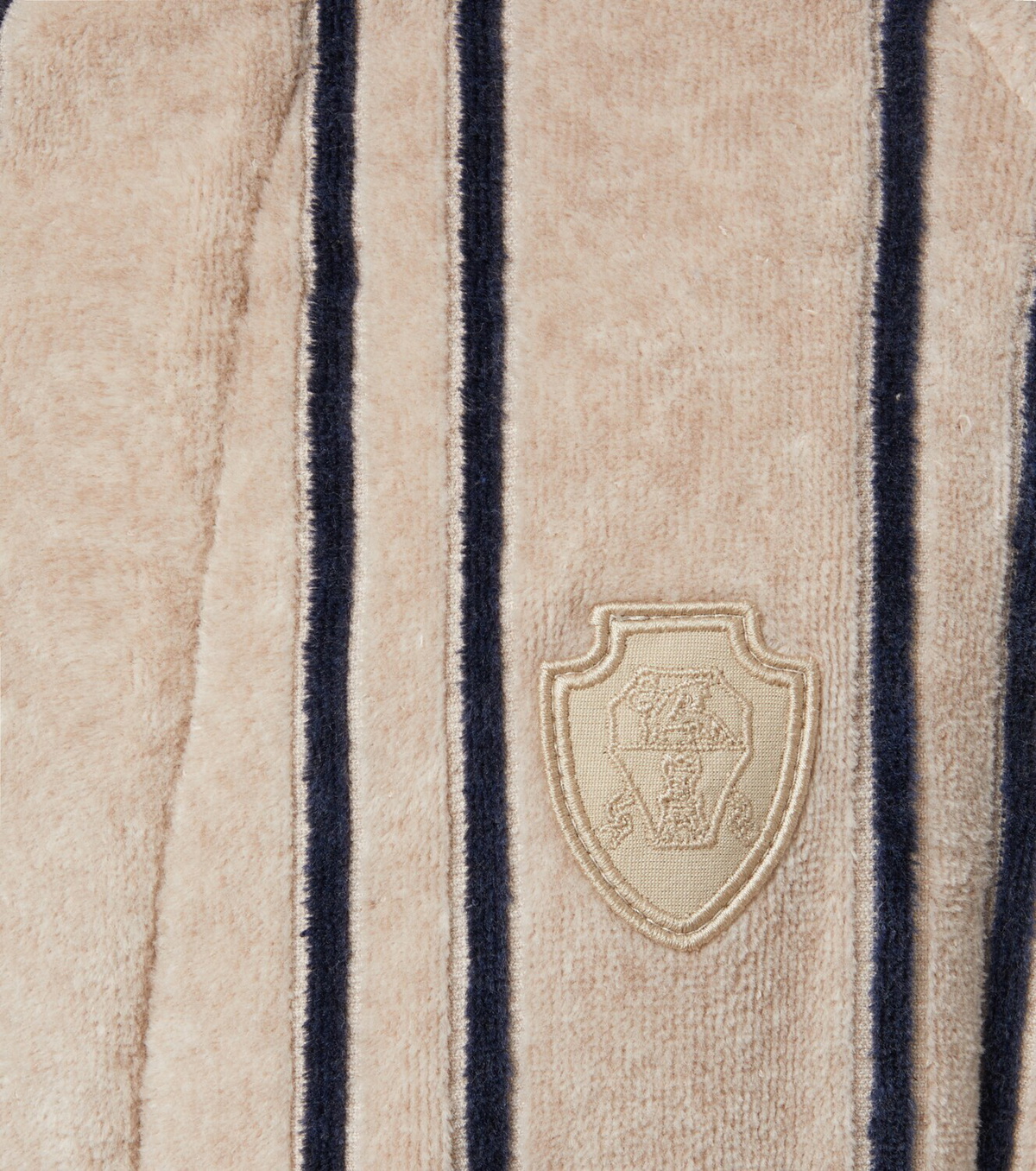 Brunello Cucinelli Striped cotton terry bathrobe
