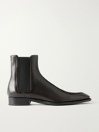 SAINT LAURENT - Aurelien Leather Chelsea Boots - Brown