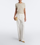 Joseph Char snake-print Lurex® jacquard top