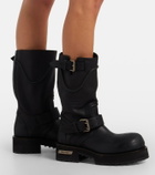 Balenciaga Venom leather combat boots