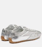 McQueen Metallic leather sneakers