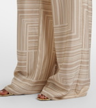 Joseph Dijon printed silk shorts
