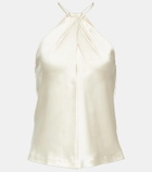 Nili Lotan Edwige halterneck silk top
