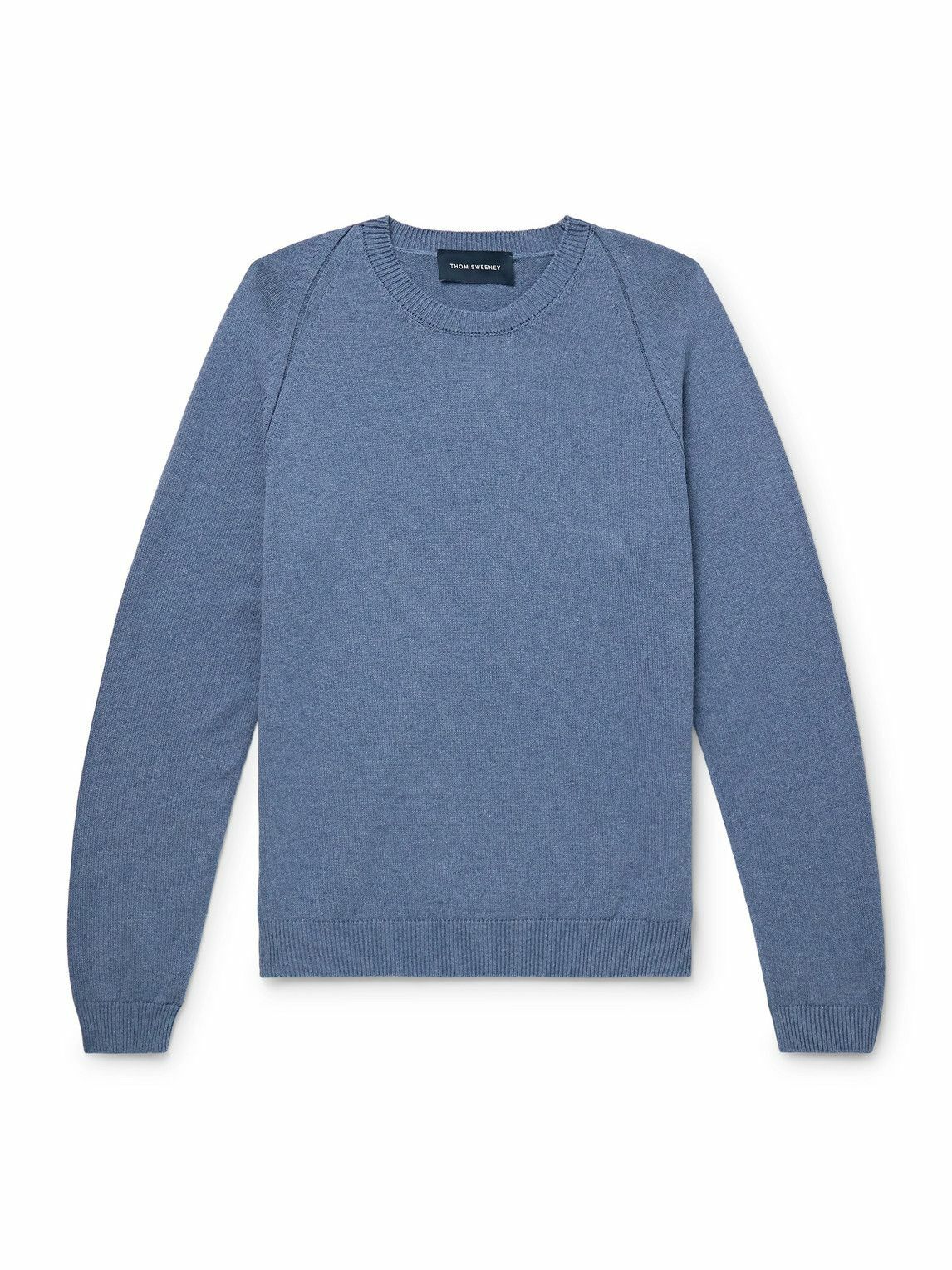 Thom Sweeney - Cotton Sweater - Blue Thom Sweeney