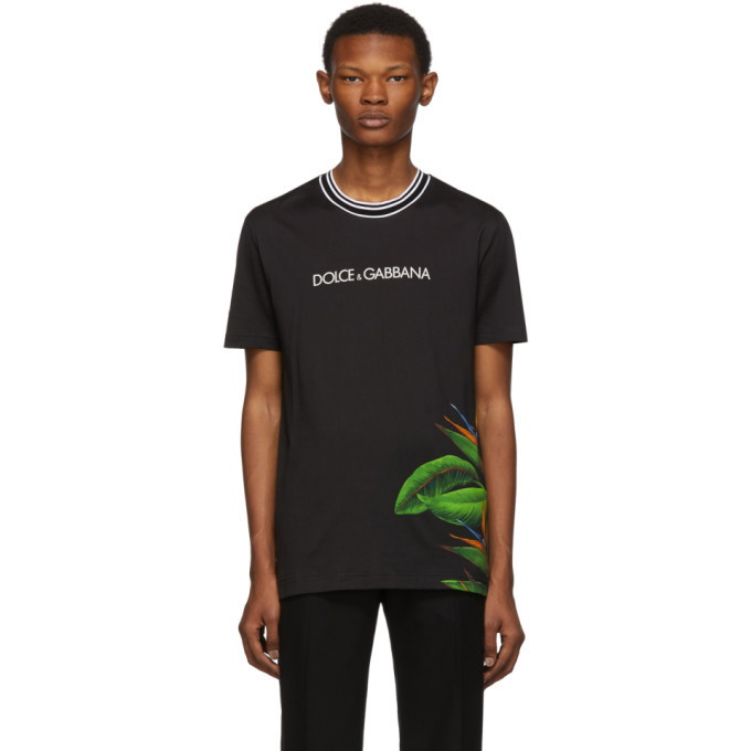 Photo: Dolce and Gabbana Black Bird of Paradise T-Shirt