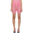 Paula Canovas Del Vas Pink Knitted Shorts
