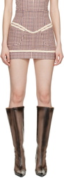 KNWLS Beige Neo Miniskirt