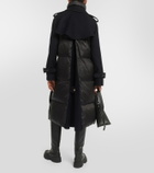 Sacai Wool-trimmed puffer coat