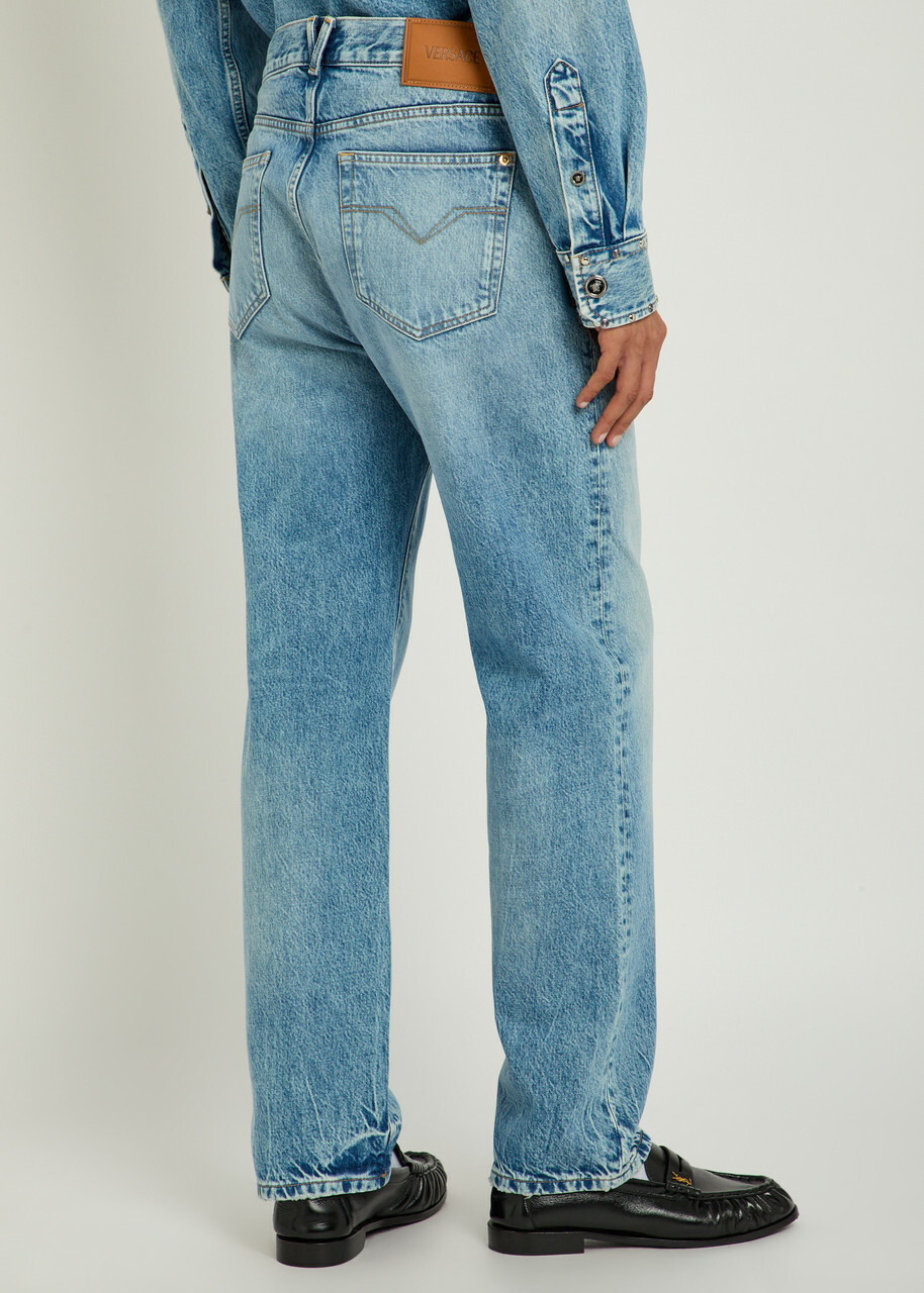 Versace Straight-leg Jeans Light Blue