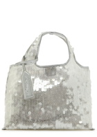 3.1 Phillip Lim Mini Market Sequin-embellished Mesh Tote bag - Silver - One Size