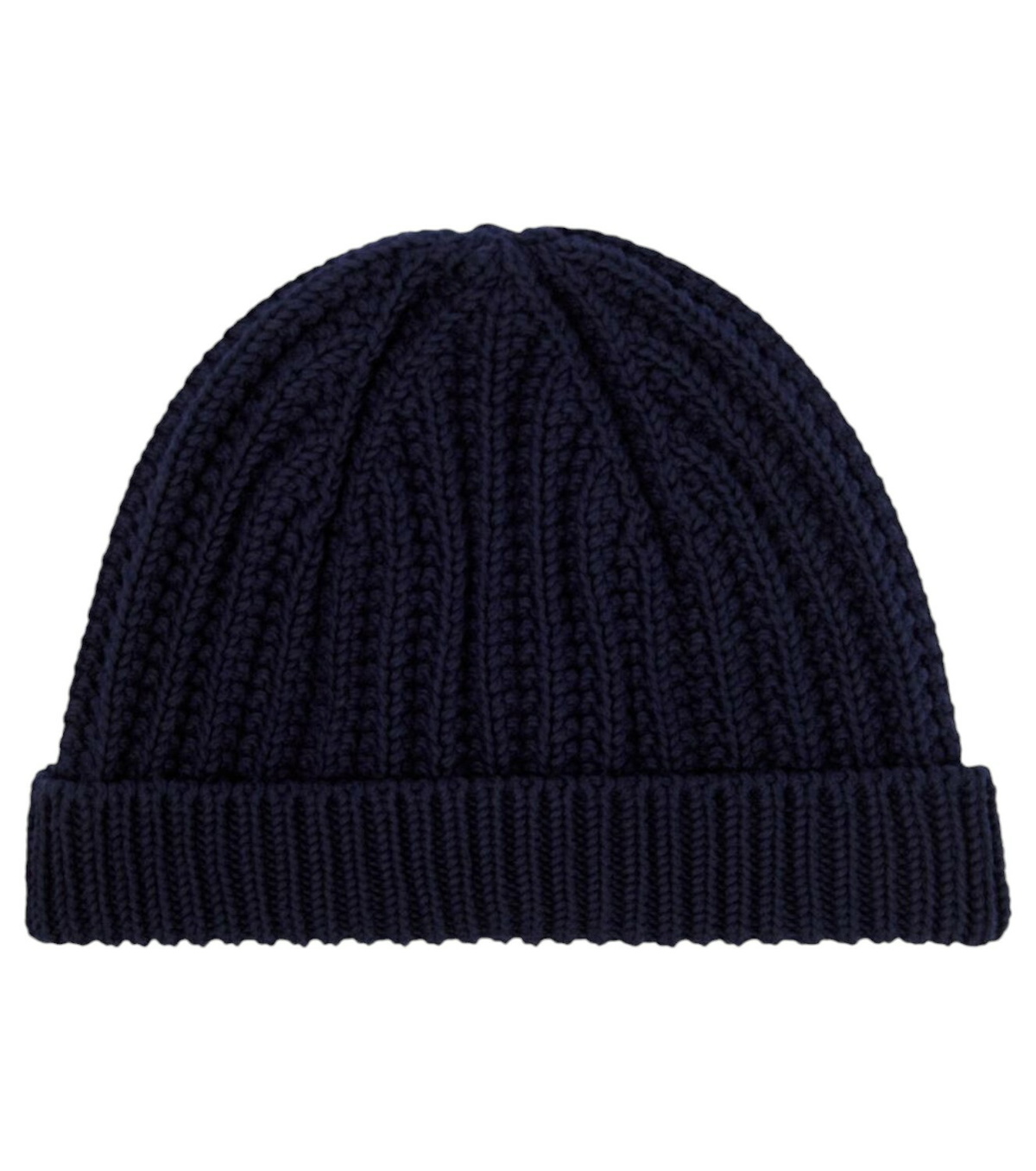 Loro Piana ロロピアーナ ニット帽 BABYCASHMERE ネイビー Loro Piana - Logo-Embroidered Ribbed Cashmere Beanie Loro Piana