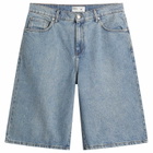 Wax London Men's Luca Vintage Denim Shorts in Antique Blue