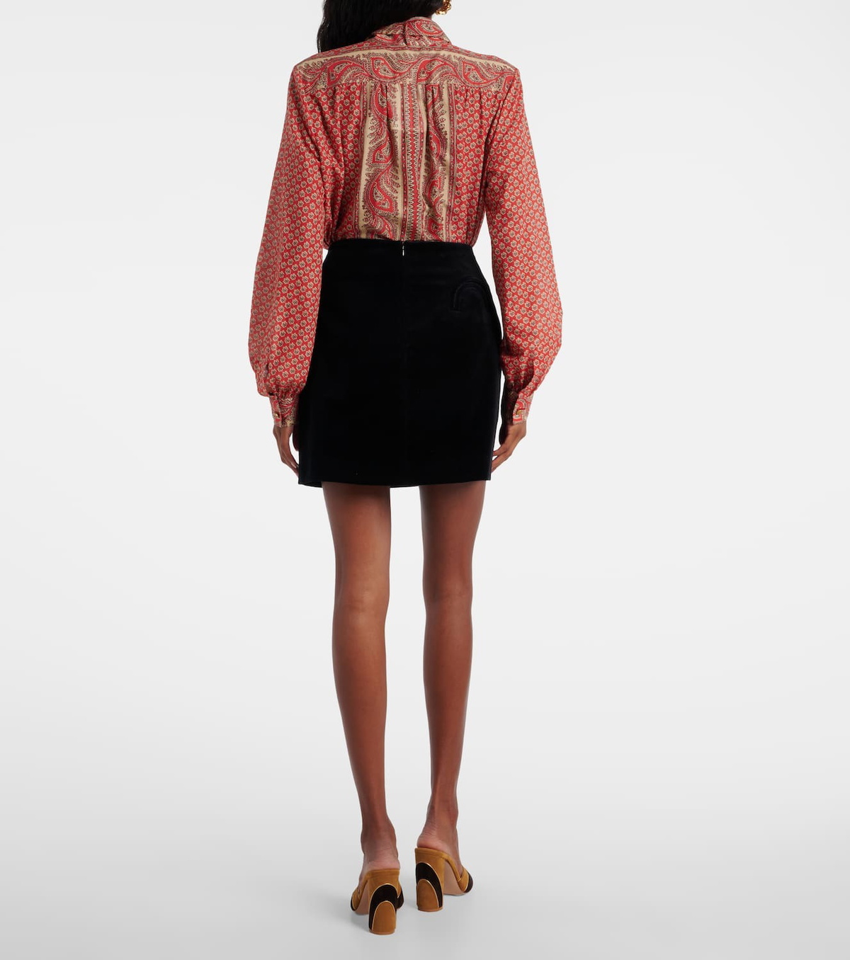 Blazé Milano Coci cotton velvet miniskirt