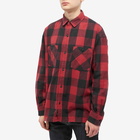 Neighborhood Men's Buffalo Check Shirt in Red