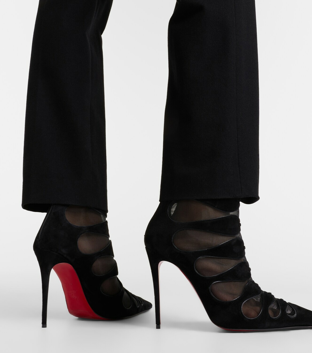 Christian Louboutin Circus Max 100 suede ankle boots