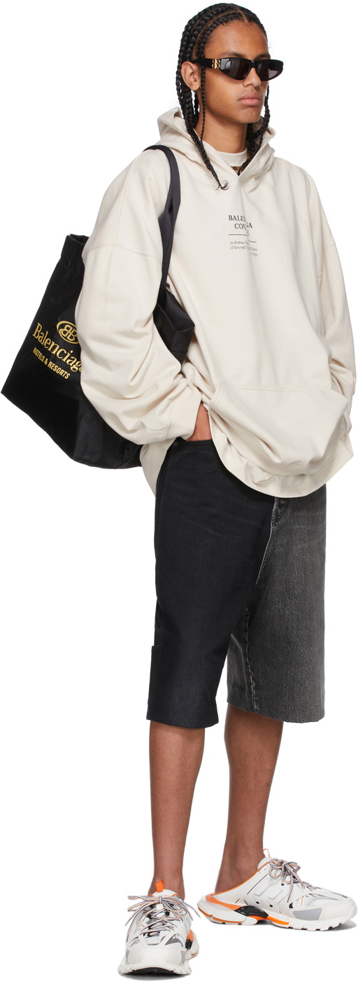 balenciaga off white hoodie
