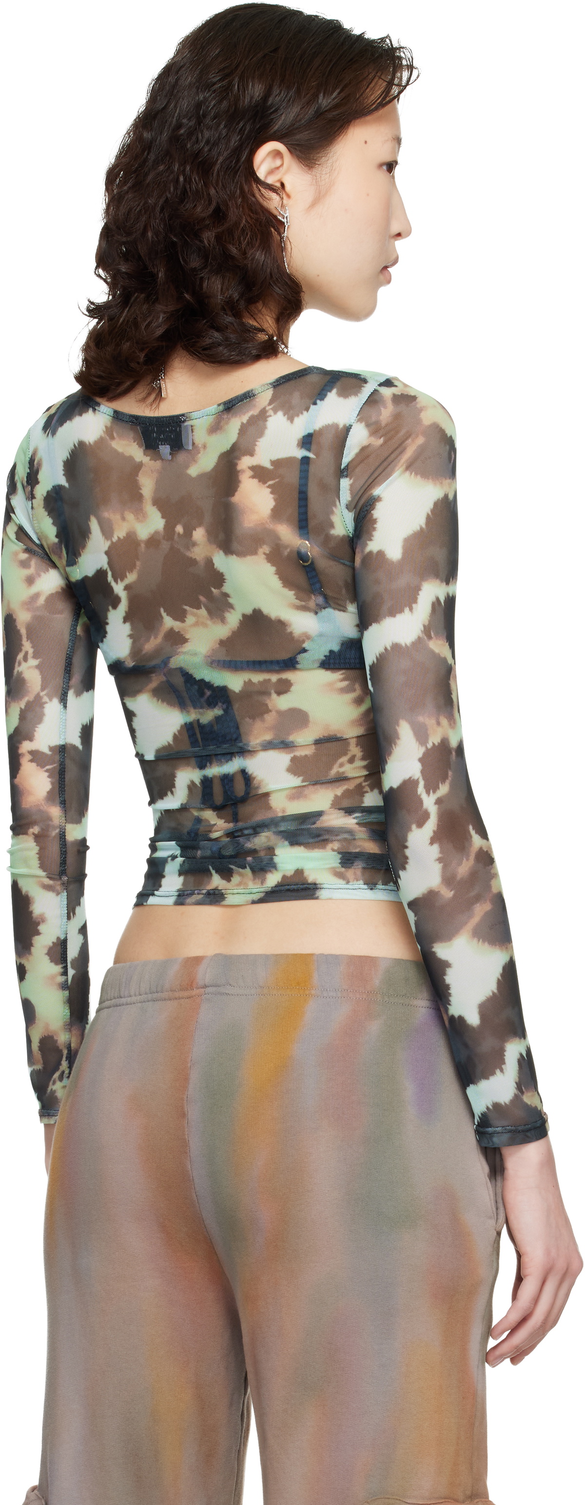 Collina Strada Green & Black Cardio Top