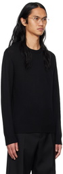 Jil Sander Black Embroidered Sweater