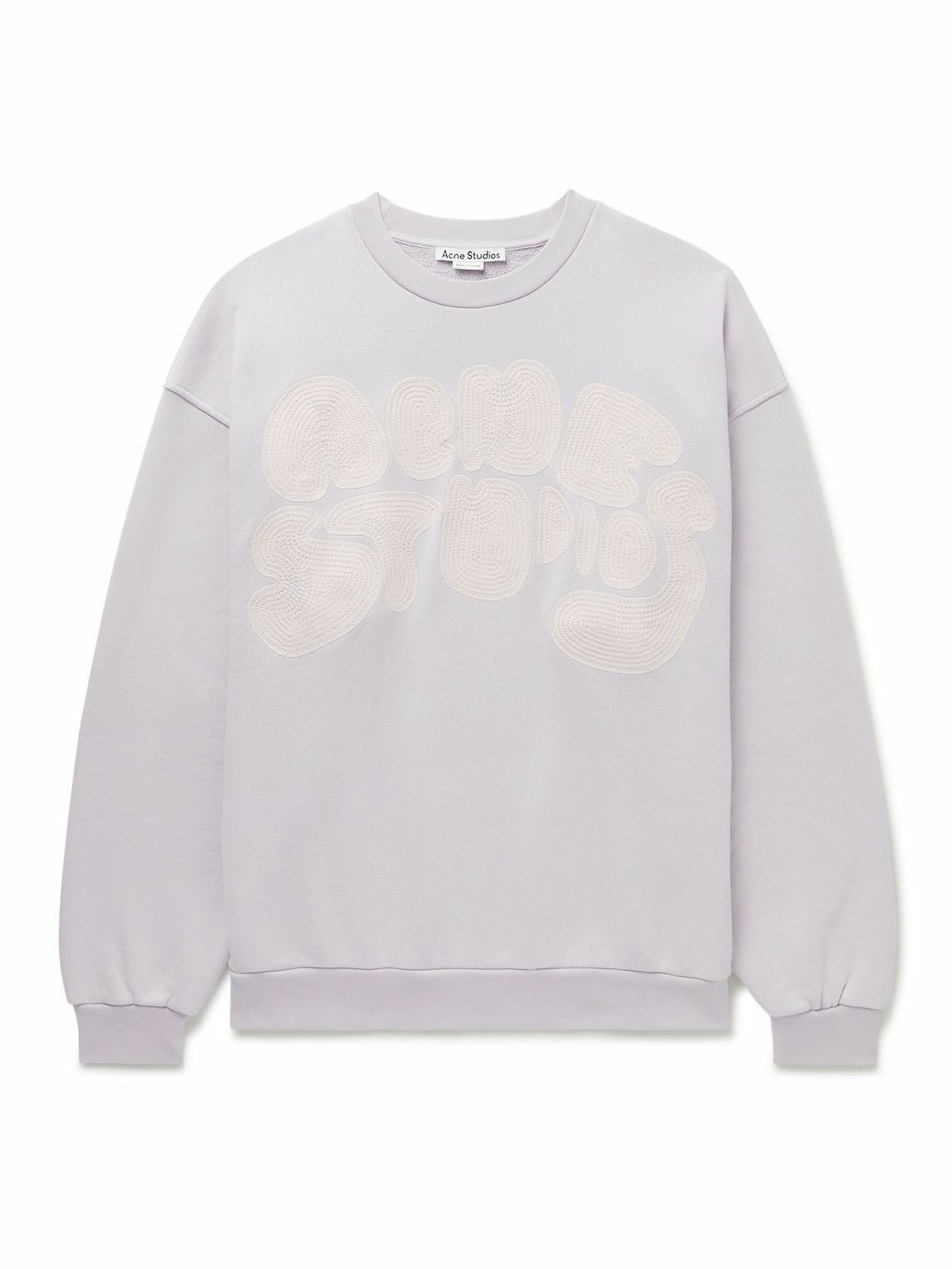 Acne studios embroidered cotton hot sale sweatshirt