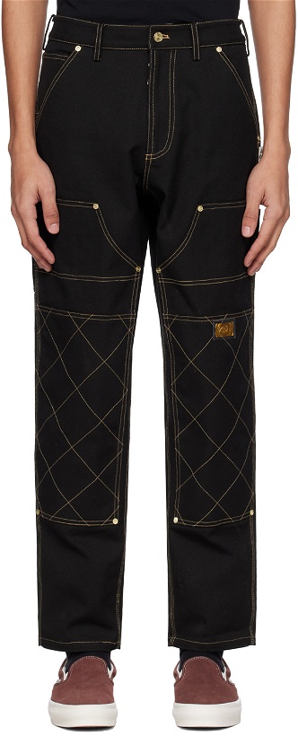 Photo: Advisory Board Crystals Black Double Knee Trousers