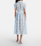 Self-Portrait Belted lace shirt dress
