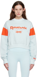 Reebok By Victoria Beckham Blue Graphic Sweatshirt