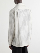 Kartik Research - Pinstriped Cotton-Canvas Shirt - Neutrals