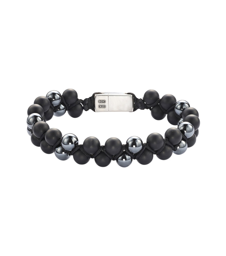 Photo: David Yurman Spiritual Beads sterling silver bracelet with onyx