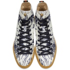 Gucci Navy Sea Storm High-Top Sneakers