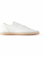 LEMAIRE - Suede-Trimmed Leather Sneakers - Neutrals