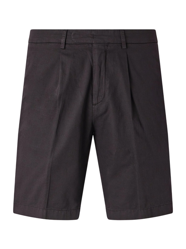 Photo: Boglioli - Straight-Leg Cotton-Blend Shorts - Brown