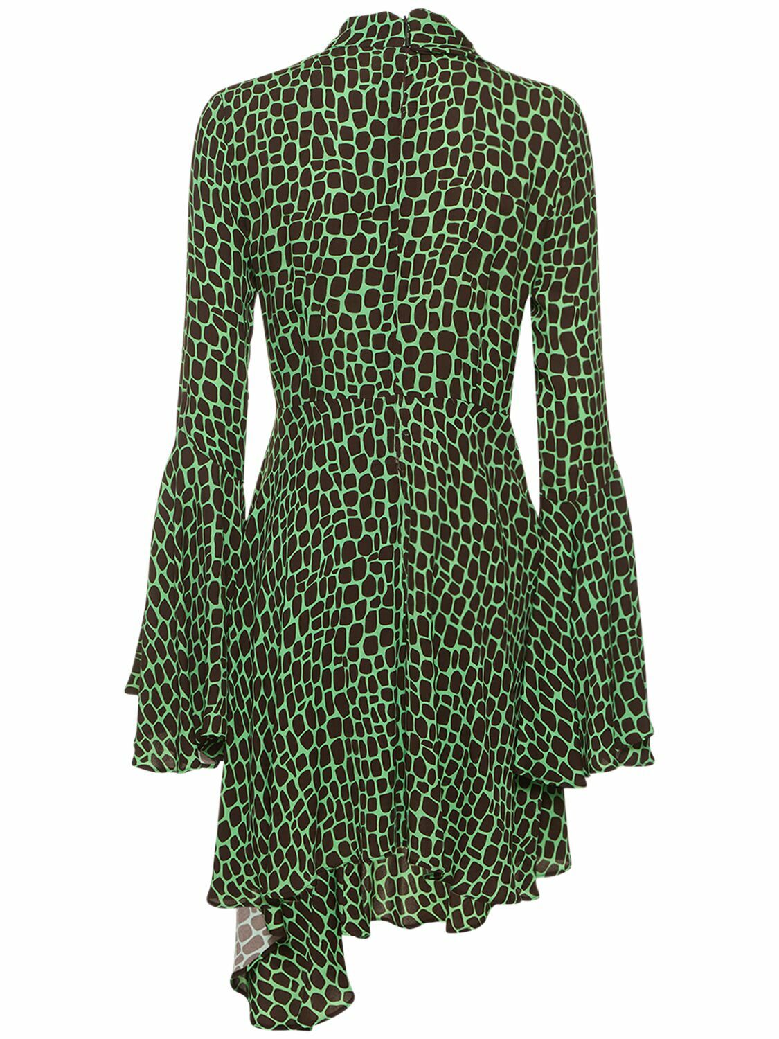 MSGM - Printed Viscose Mini Dress MSGM