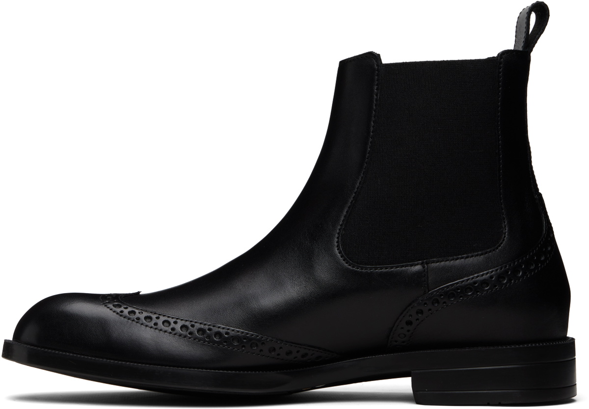 BOSS Black Leather Chelsea Boots