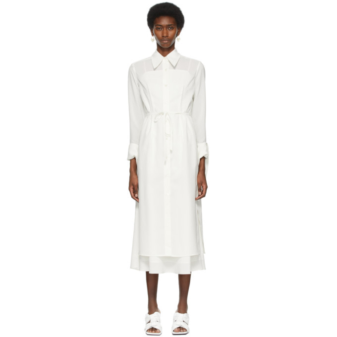 Recto Off-White Split Cuff Shirt Dress Recto