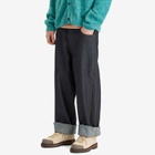 Pleasures Men's Formula Baggy Denim Jeans in Raw Indigo
