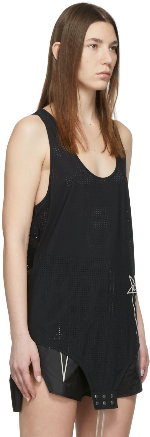 Rick Owens Black Champion Edition Basketball Tank Top