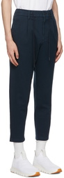 Boss Navy Cotton Trousers