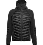 Bogner - Amaro-D Panelled Wool-Blend and Quilted Ripstop Down Hooded Ski Jacket - Gray