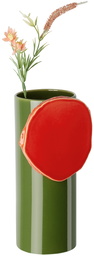 Vitra Green & Orange 'Découpage' Vase